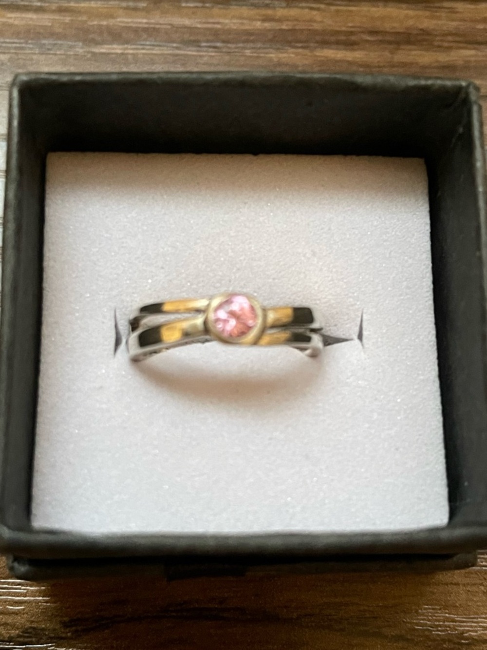 Sterling Silver Toe Ring with Zirconium - NEW